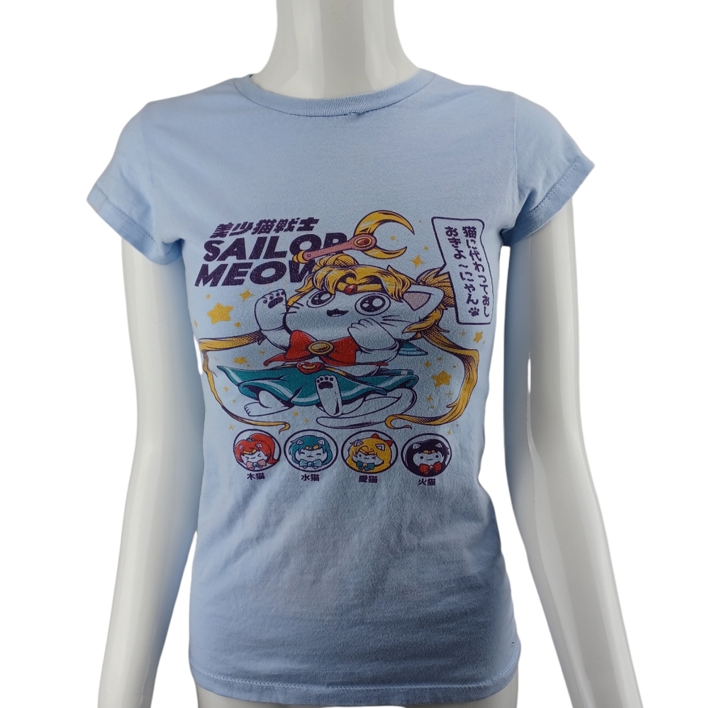 TEE FURY Sailer Meow Designer ilustrata Tshirt